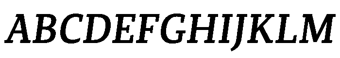 Canberra Medium Italic Font UPPERCASE