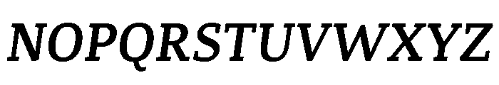 Canberra Medium Italic Font UPPERCASE