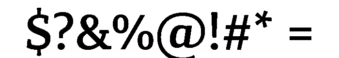 Canberra Medium Font OTHER CHARS