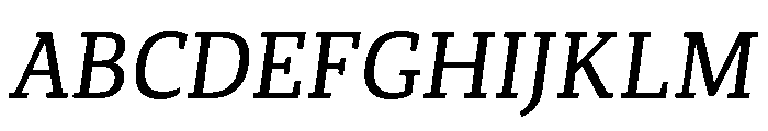 Canberra Regular Italic Font UPPERCASE