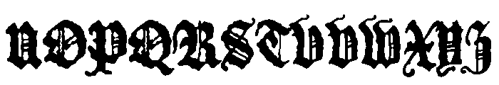 Canterbury Regular Font UPPERCASE