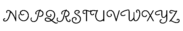 Canterbury Sans Bold Swash Font UPPERCASE