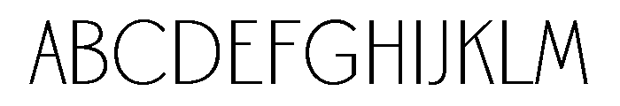 Canterbury Sans Light Font UPPERCASE