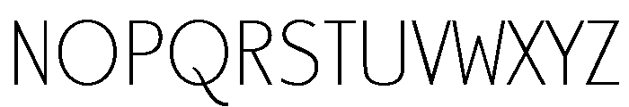 Canterbury Sans Light Font UPPERCASE