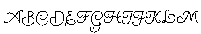 Canterbury Sans Medium Swash Font UPPERCASE