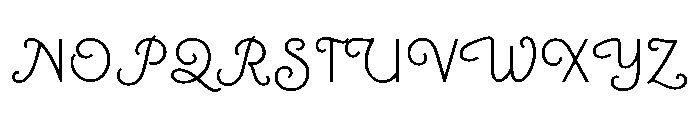 Canterbury Sans Medium Swash Font UPPERCASE