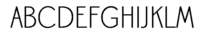 Canterbury Sans Medium Font UPPERCASE