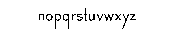 Canterbury Sans Medium Font LOWERCASE
