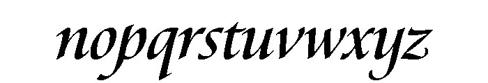 Canto Bold Italic Font LOWERCASE