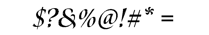Canto Brush Bold Italic Font OTHER CHARS