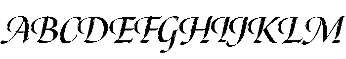 Canto Brush Bold Italic Font UPPERCASE