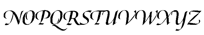 Canto Brush Bold Italic Font UPPERCASE