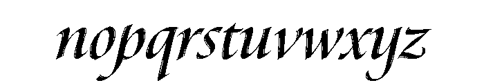 Canto Brush Open Bold Italic Font LOWERCASE