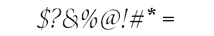 Canto Brush Open Light Italic Font OTHER CHARS