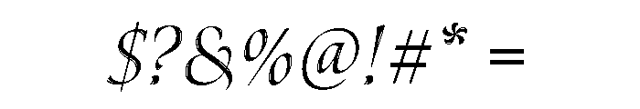 Canto Brush Open Regular Italic Font OTHER CHARS