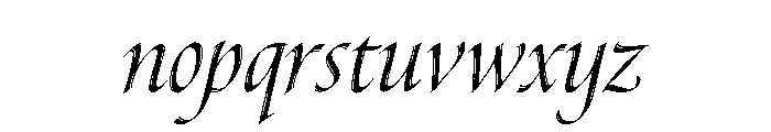 Canto Brush Open Regular Italic Font LOWERCASE