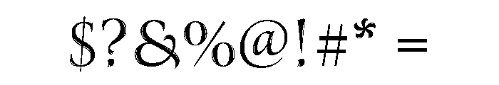 Canto Brush Open Roman Font OTHER CHARS