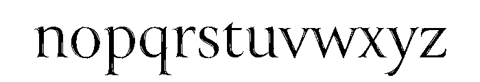 Canto Brush Open Roman Font LOWERCASE