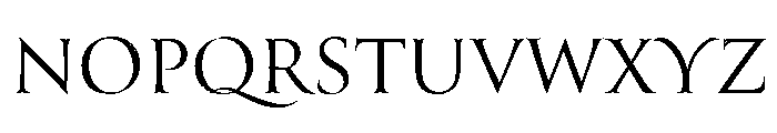 Canto Brush Roman Font UPPERCASE