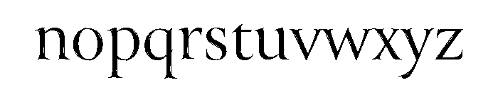 Canto Brush Roman Font LOWERCASE