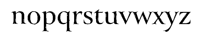 Canto Brush Semi Bold Font LOWERCASE
