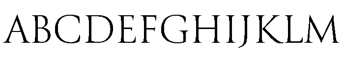 Canto Light Font UPPERCASE