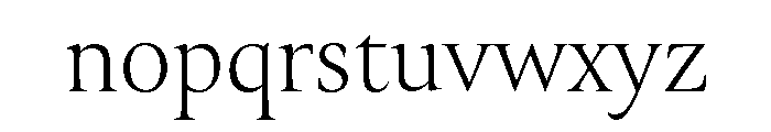 Canto Light Font LOWERCASE