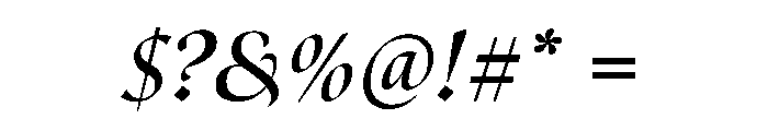 Canto Pen Bold Italic Font OTHER CHARS