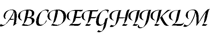 Canto Pen Bold Italic Font UPPERCASE