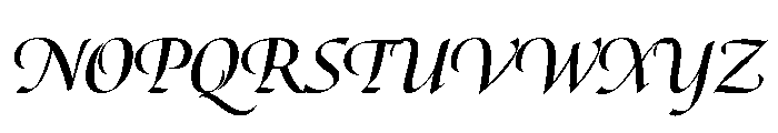 Canto Pen Bold Italic Font UPPERCASE