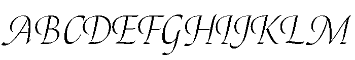 Canto Pen Light Italic Font UPPERCASE