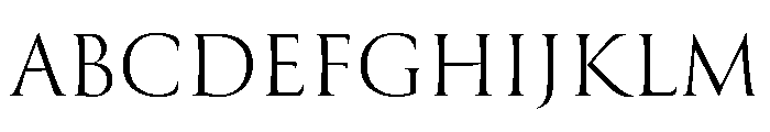 Canto Pen Light Font UPPERCASE
