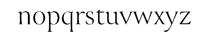 Canto Pen Light Font LOWERCASE