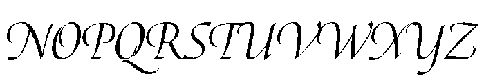 Canto Pen Regular Italic Font UPPERCASE