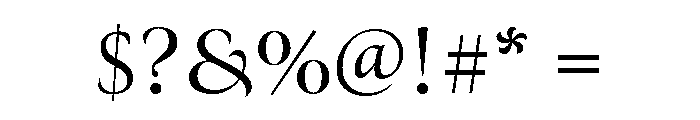 Canto Pen Roman Font OTHER CHARS