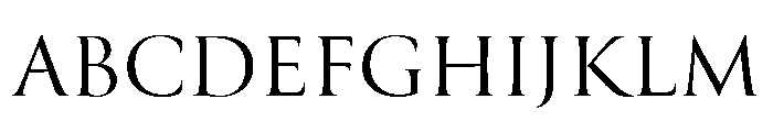 Canto Pen Roman Font UPPERCASE