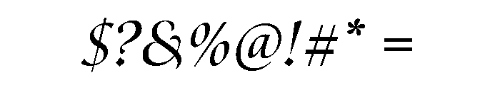 Canto Pen Semi Bold Italic Font OTHER CHARS