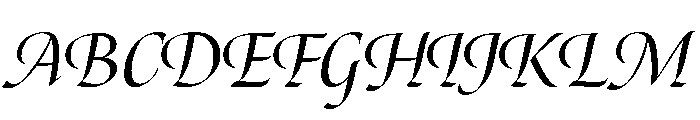 Canto Pen Semi Bold Italic Font UPPERCASE