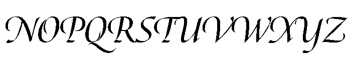 Canto Pen Semi Bold Italic Font UPPERCASE
