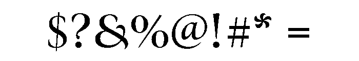 Canto Pen Semi Bold Font OTHER CHARS