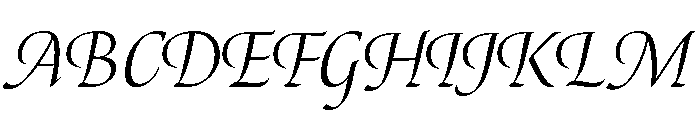 Canto Regular Italic Font UPPERCASE