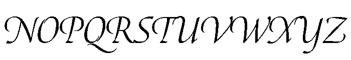 Canto Regular Italic Font UPPERCASE