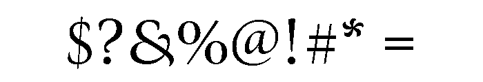 Canto Regular Font OTHER CHARS