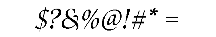 Canto Semi Bold Italic Font OTHER CHARS