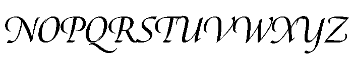 Canto Semi Bold Italic Font UPPERCASE