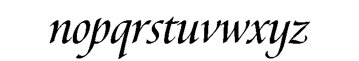 Canto Semi Bold Italic Font LOWERCASE