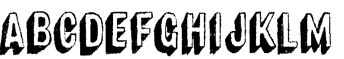 Canvas 3D Sans Shadow Font UPPERCASE