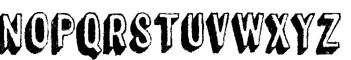 Canvas 3D Sans Shadow Font UPPERCASE