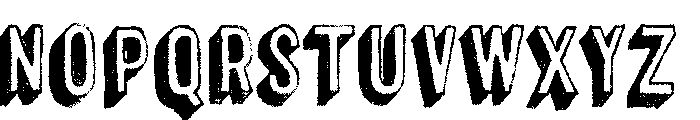 Canvas 3D Sans Shadow Font LOWERCASE