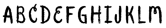 Canvas Curly Sans Combined Font UPPERCASE